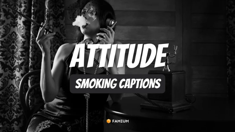 Attitude Smoking Captions for Instagram